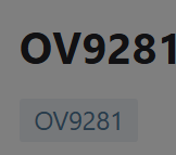 OV9281 DVP Format Register Configuration
