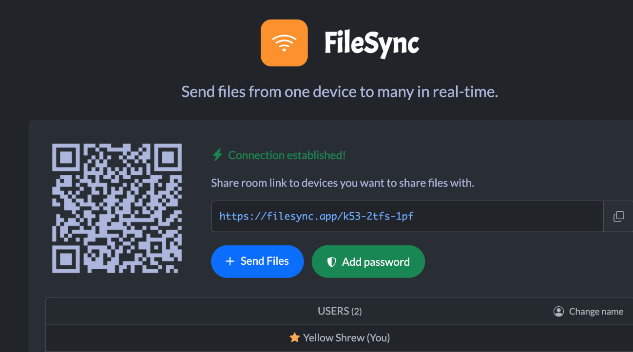 SecureShare screenshot
