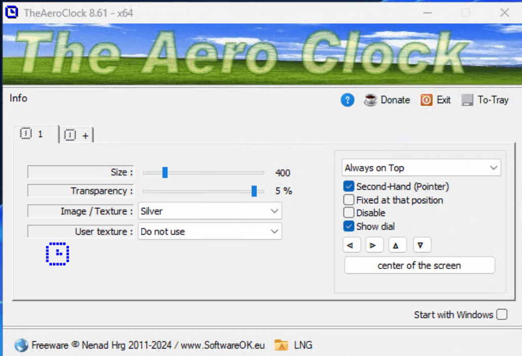 TheAeroClock screenshot