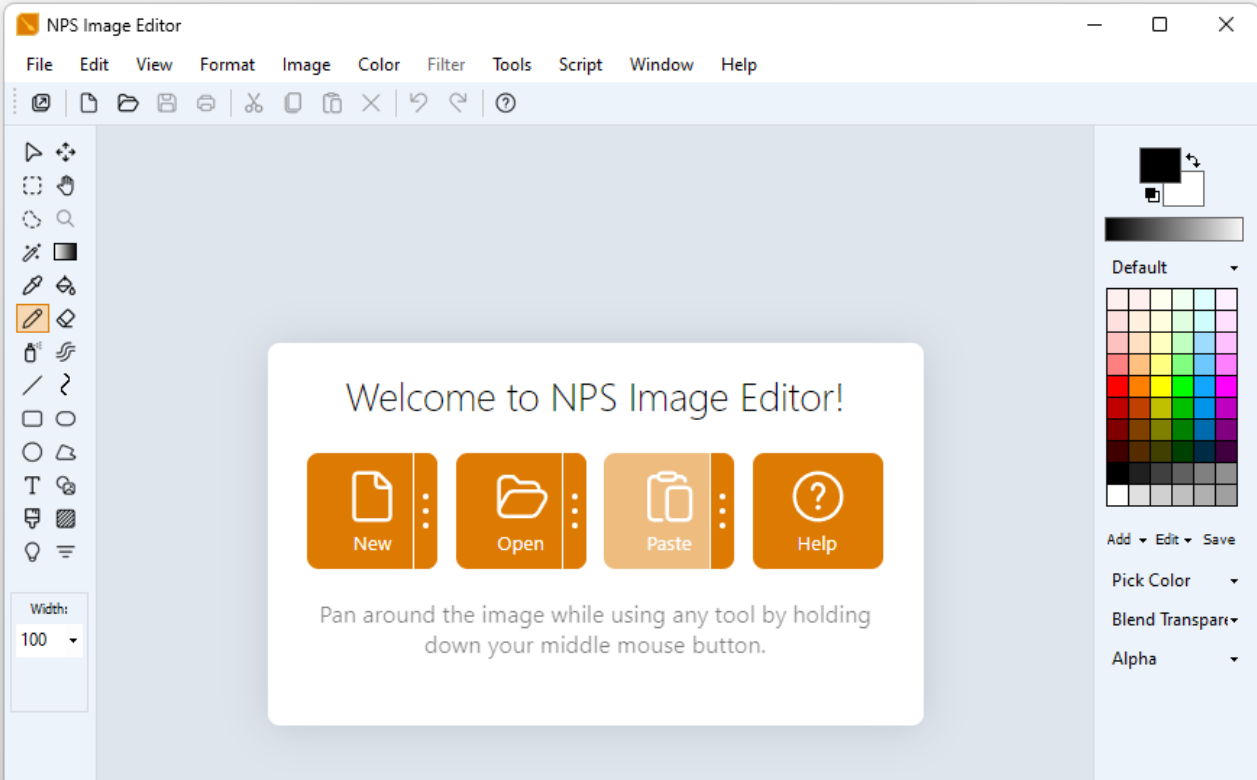 NPS Image Editor screenshot