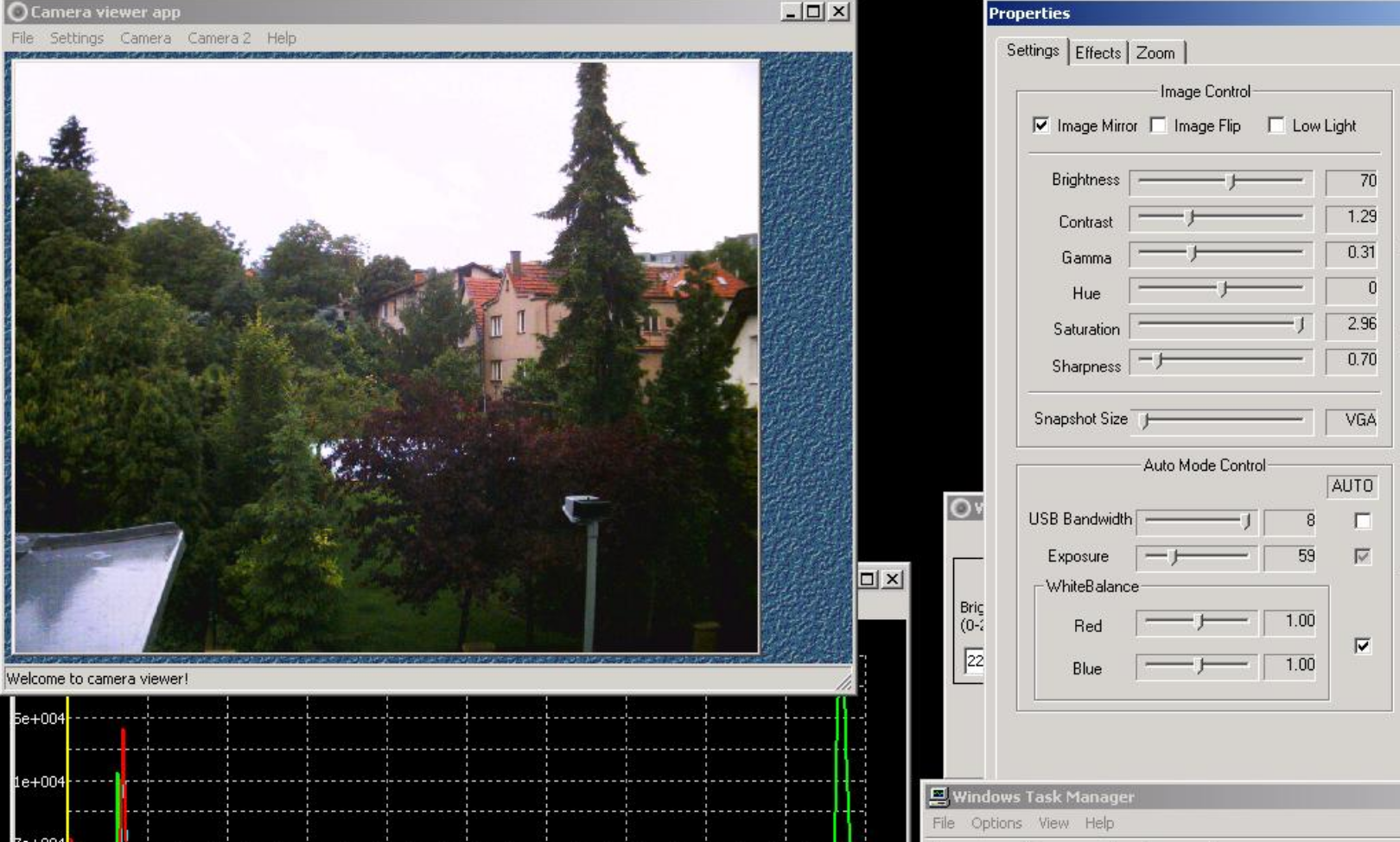 Camera viewer app screenshot