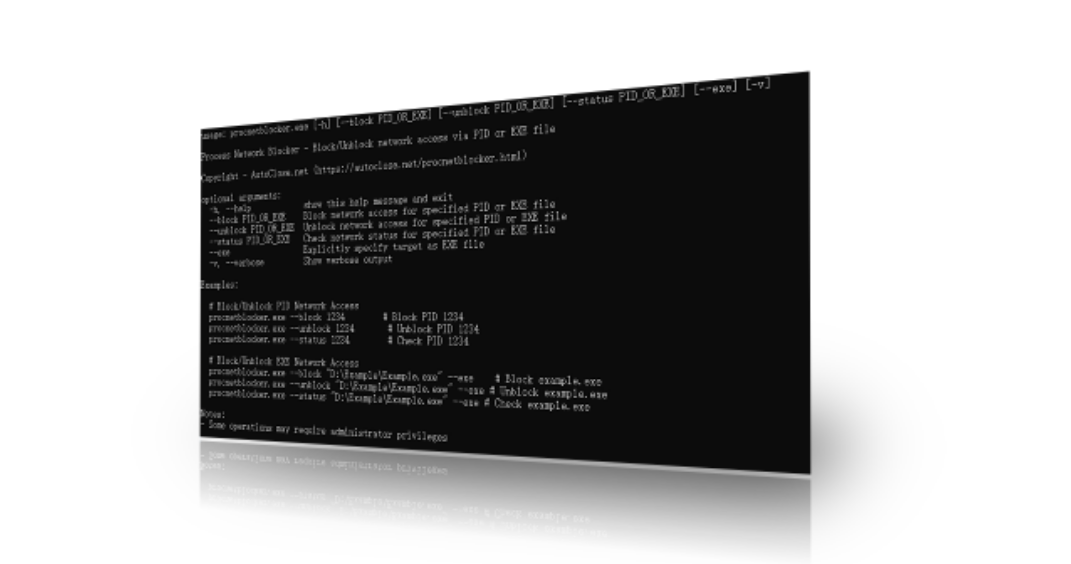 ProcNetBlocker screenshot