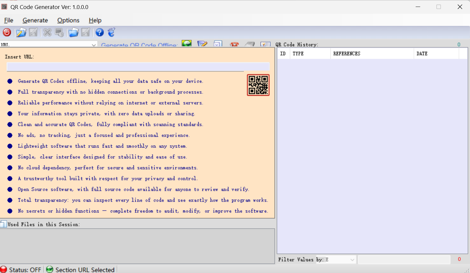 QRCodeGenerator screenshot