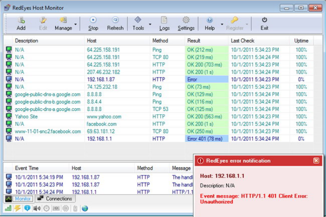 NetPulse Monitor screenshot