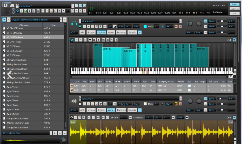 TX16Wx Software Sampler screenshot