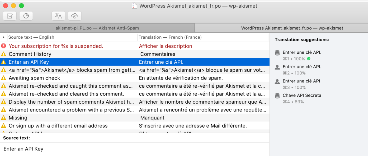 Poedit screenshot