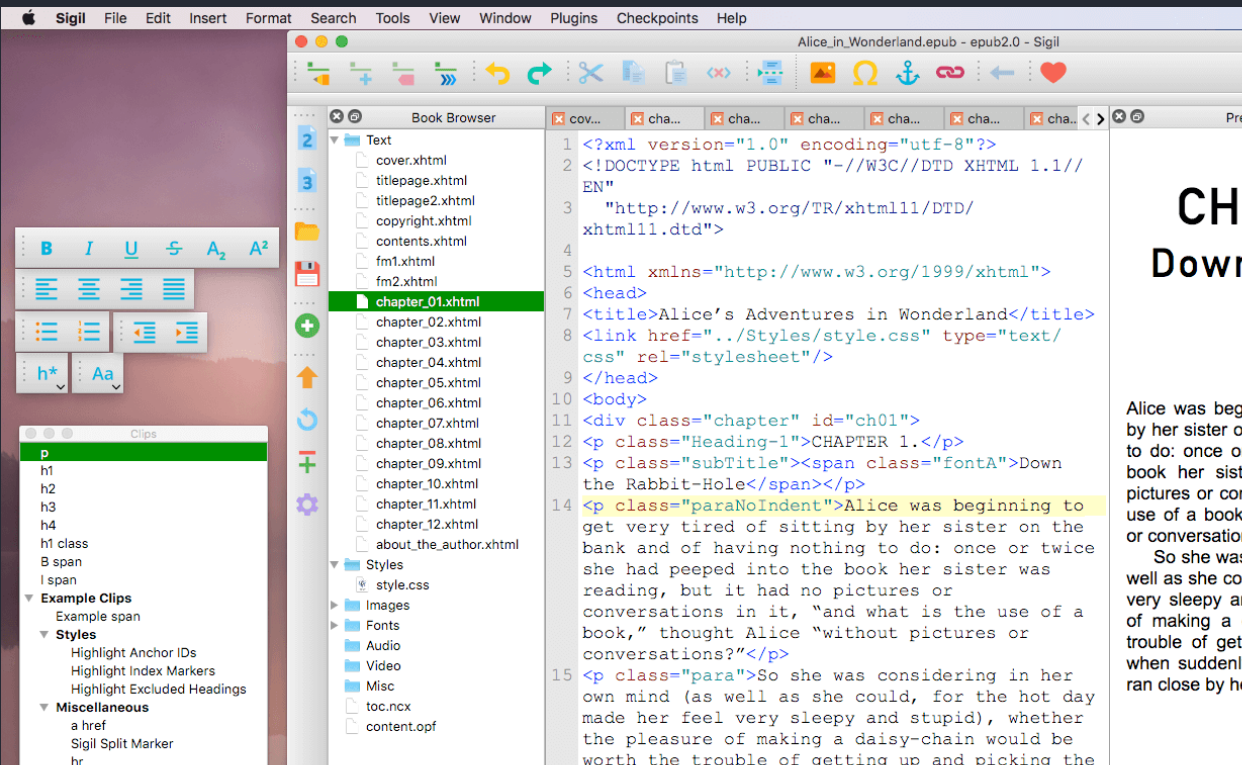EpubCraft Editor screenshot