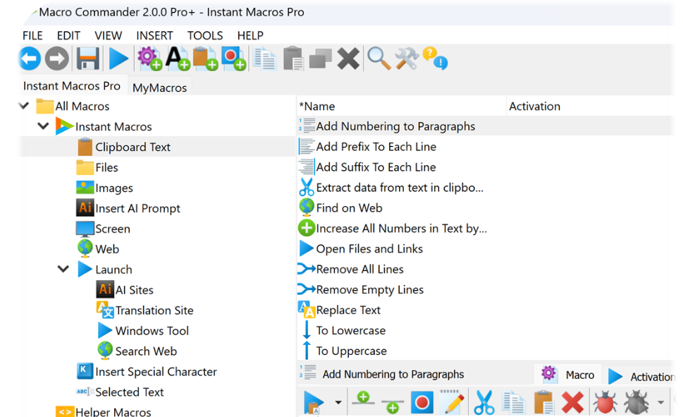 Macro Commander Player screenshot
