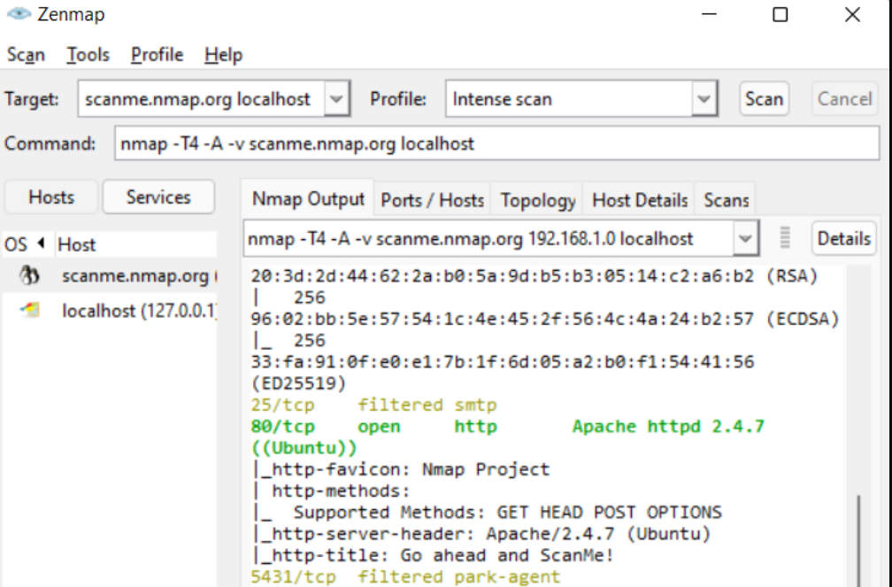 nmap screenshot