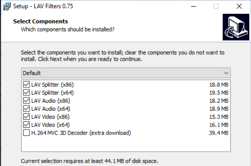 LAV Filters screenshot