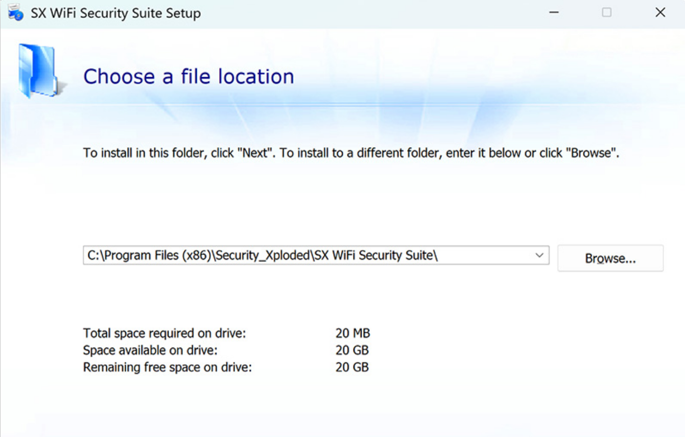 SX WiFi Security Suite screenshot
