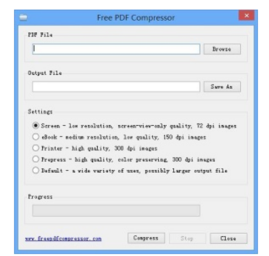 Free PDF Compressor screenshot