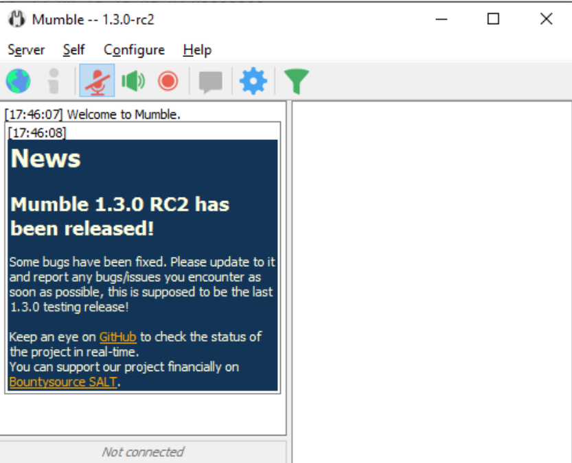 Mumble screenshot