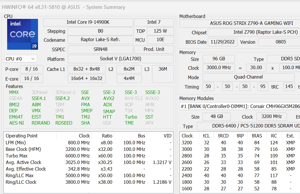 HWiNFO screenshot